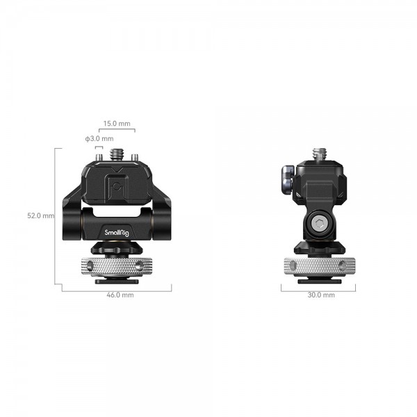 SmallRig Drop-in HawkLock mini Quick Release Monitor Mount with Cold Shoe 3514B